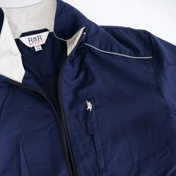 Vintage R&R Navy  Spring/ Fall Jacket Size Large - Picture 11 of 12